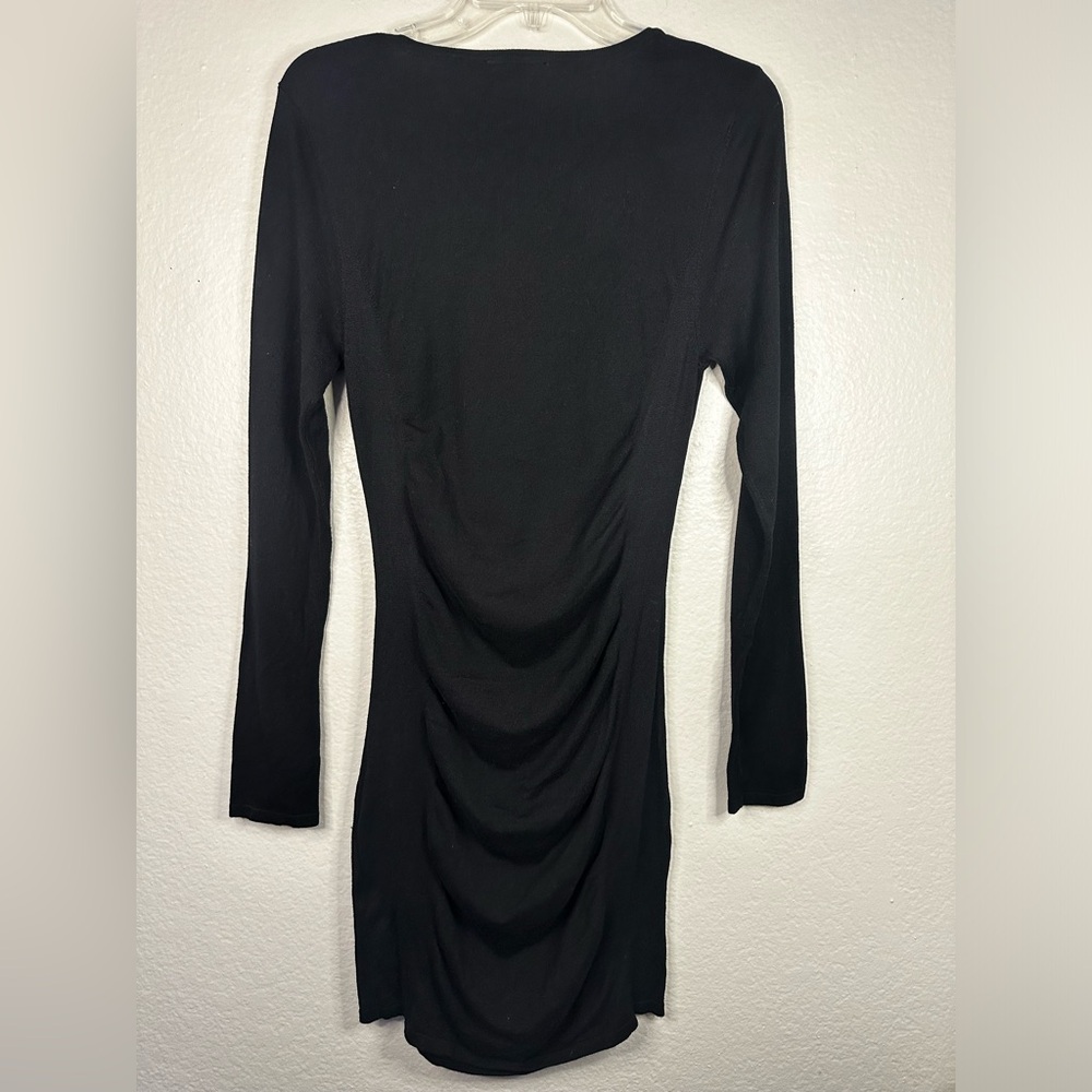 Express - Long Sleeve Ruffled Dress - Picture 2 of 4